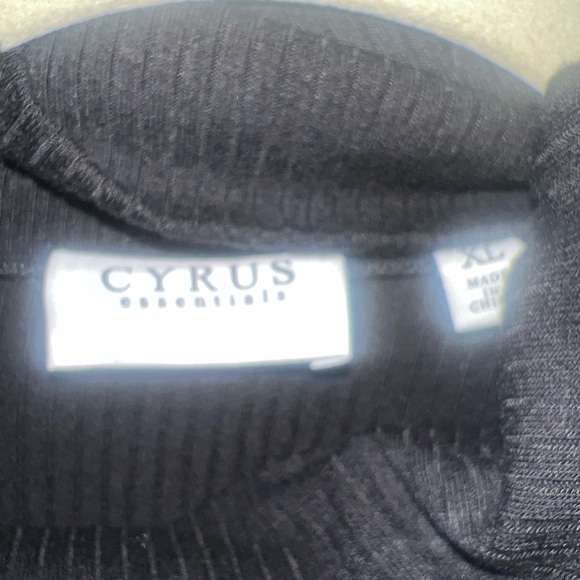 Cyrus Black Long Sleeve Turtleneck Top - Picture 2 of 4